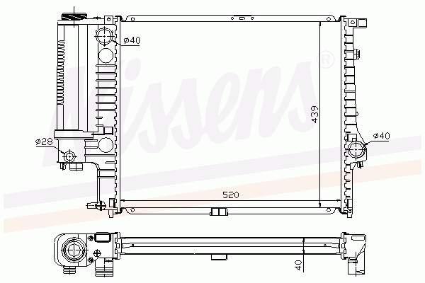 Radiador de esfriamento de motor BMW 17111737757 preço, a partir de 184,73 USD