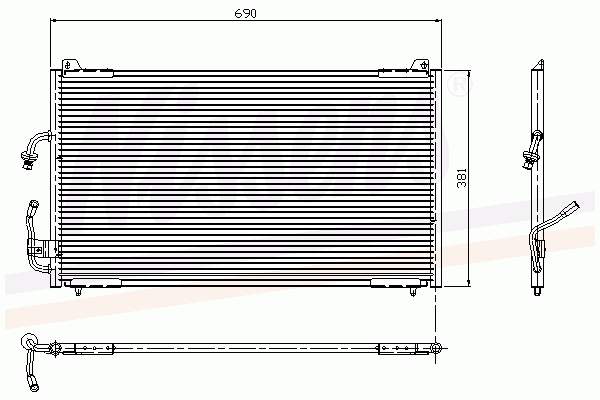 Radiador de aparelho de ar condicionado Peugeot/Citroen 6453JA preço, a partir de 42,64 USD