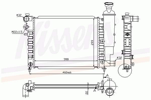 Radiador de esfriamento de motor Peugeot/Citroen 1301SQ preço, a partir de 66,75 USD