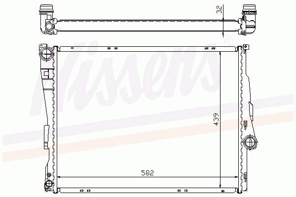 51577A NRF Radiador de esfriamento de motor