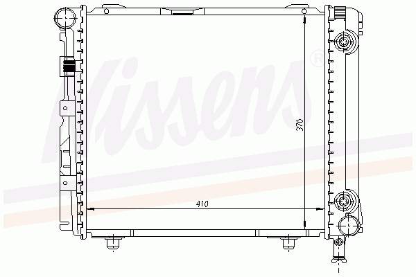 Radiador de esfriamento de motor 62650 Nissens