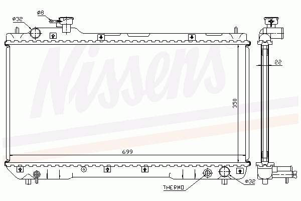 Radiador de esfriamento de motor Toyota 164007A490 preço, a partir de 127,56 USD