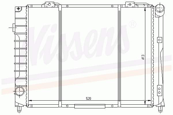Radiador de esfriamento de motor Nissens 60021 preço, a partir de 139,08 USD