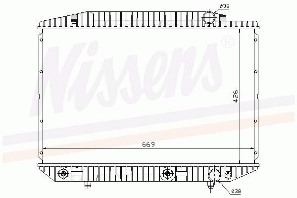 Radiador de esfriamento de motor Nissens 62727A preço, a partir de 226,96 USD