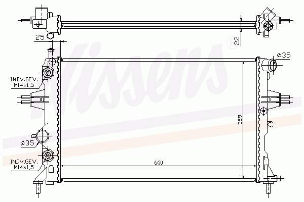 Radiador de esfriamento de motor Opel 90570728 preço, a partir de 51,08 USD