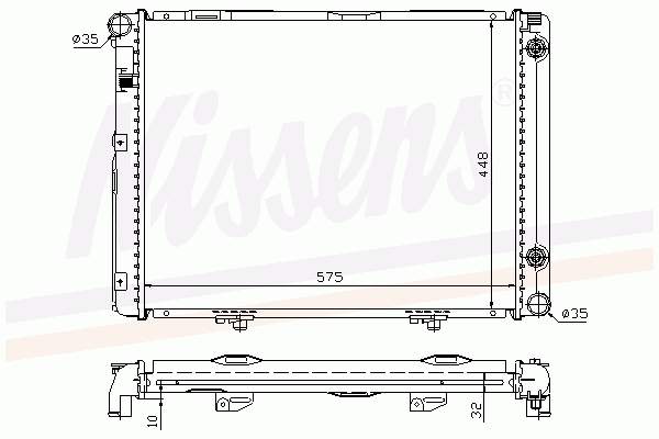 Radiador de esfriamento de motor Nissens 62722A preço, a partir de 139,49 USD