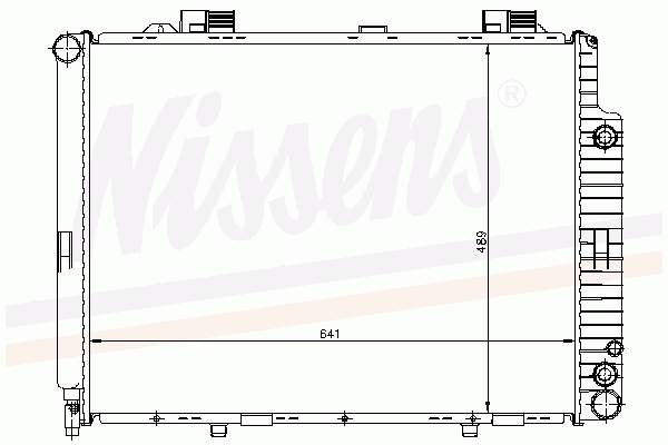 Radiador de esfriamento de motor Nissens 62691A