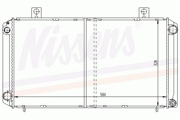 64059A Nissens Radiador de esfriamento de motor