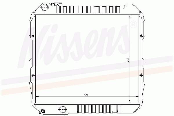 Radiador de esfriamento de motor Nissens 64845 preço, a partir de 204,17 USD