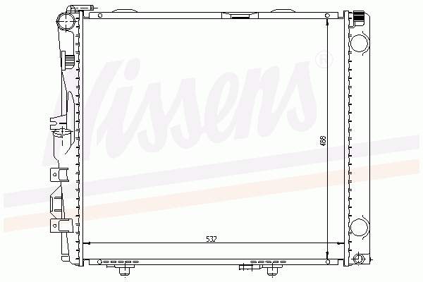 Radiador de esfriamento de motor Mercedes 2108881 preço, a partir de 85,13 USD
