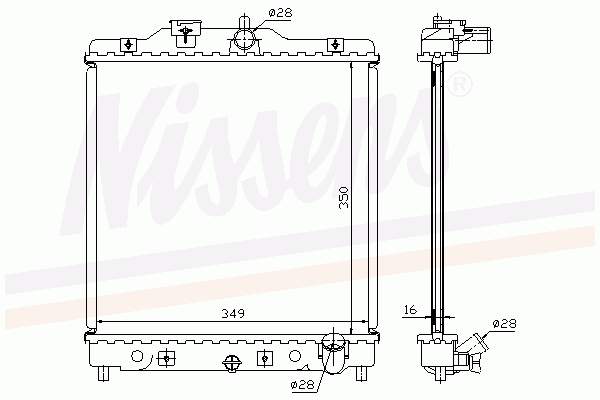 Radiador de esfriamento de motor Honda 19010P1KE01 preço, a partir de 76,09 USD