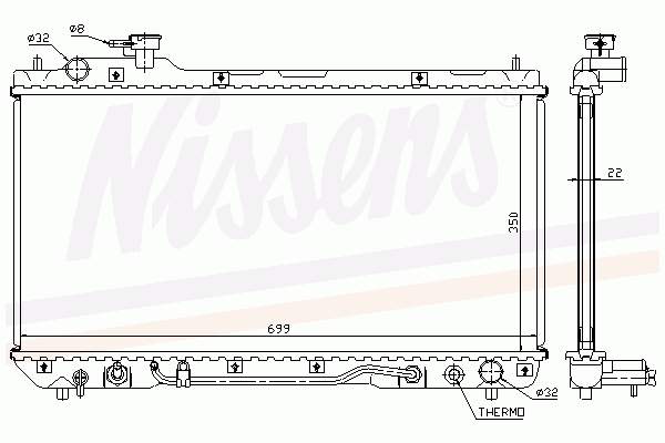 Radiador de esfriamento de motor Toyota 164007A500 preço, a partir de 122,88 USD