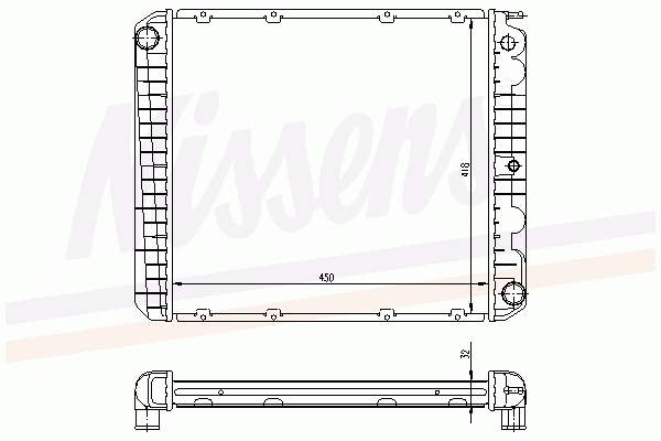 65525A Nissens Radiador de esfriamento de motor