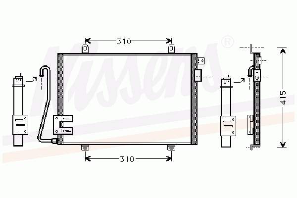 Compre 94279 Nissens Radiador de aparelho de ar condicionado