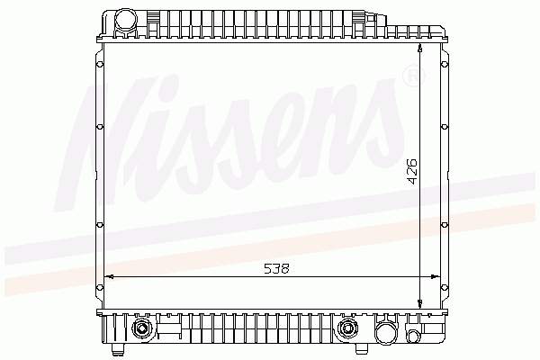 58348 NRF Radiador de esfriamento de motor