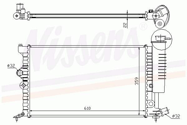 Radiador de esfriamento de motor Peugeot/Citroen 1301GG preço, a partir de 78,45 USD