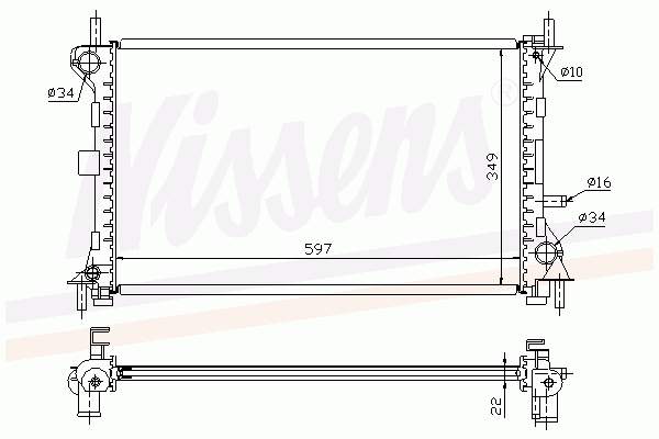 Radiador de esfriamento de motor Ford 2S418C342BD preço, a partir de 47,75 USD