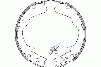 Compre ADS74111 Blue Print Sapatas do freio de estacionamento