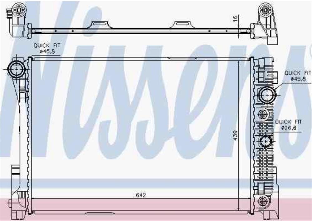 350213163300 Magneti Marelli Radiador de esfriamento de motor