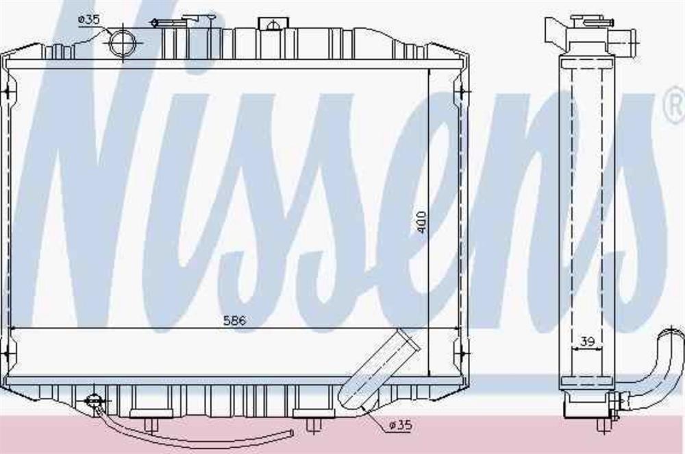 Radiador de esfriamento de motor Mitsubishi MB356340 preço, a partir de 118,16 USD