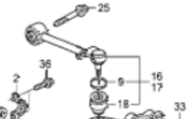 Braço oscilante superior direito de suspensão traseira Honda 52390STXA01 preço, a partir de 46,20 USD