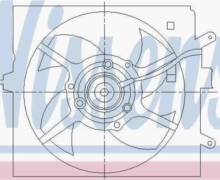 Ventilador elétrico de esfriamento montado (motor + roda de aletas) para Volvo S40 I VS