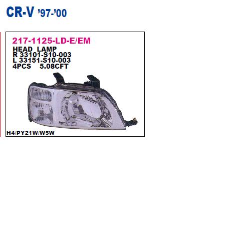 Luz esquerda Honda 33151S10G01 preço, a partir de 112,15 USD
