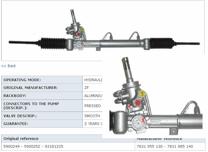 Cremalheira da direção WAT GM65 preço, a partir de 304,33 USD