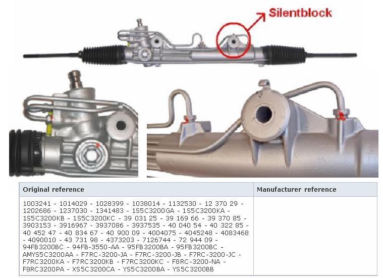 Cremalheira da direção Ford Fiesta GFJ