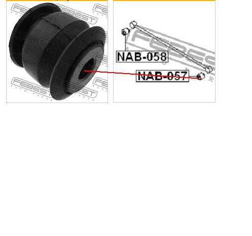 5513501J01 Nissan/Infiniti Bloco silencioso da barra Panhard (de suspensão traseira)