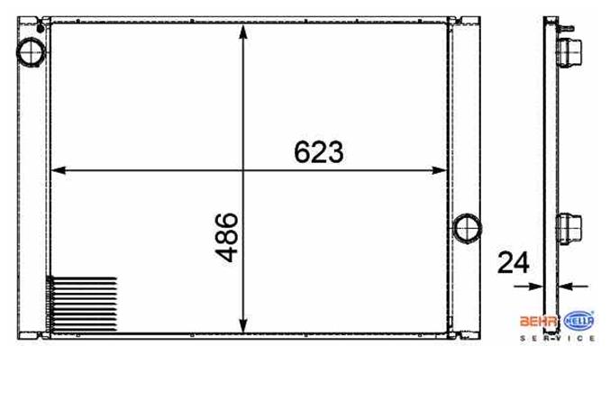 Radiador de esfriamento de motor BMW 17117519212 preço, a partir de 220,18 USD