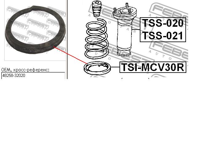 Espaçador (anel de borracha) da mola traseira inferior Toyota 4825832020 preço, a partir de 6,10 USD