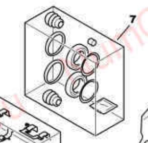 MMB857840 Mitsubishi Kit de reparação de suporte do freio dianteiro