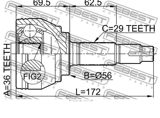 Junta homocinética externa dianteira Nissan Murano preço, a partir de 69,16 USD