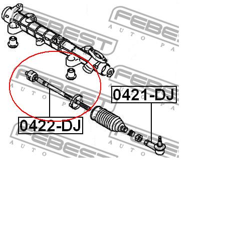  Tração de direção Mitsubishi Galant IX sedan (DJ, DM) (2004 - 2012) IX