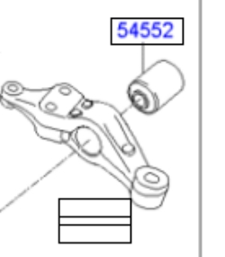 Bloco silencioso dianteiro do braço oscilante inferior Hyundai/Kia 545523K600 preço, a partir de 6,48 USD