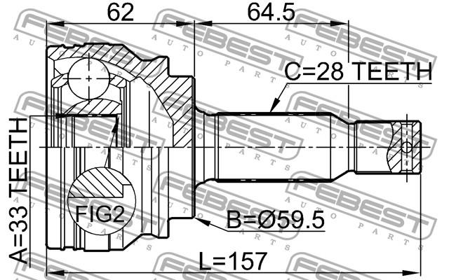 607880 Cifam Junta homocinética externa dianteira