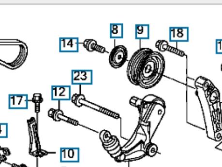 Compre 31190RNA003 Honda Rolo de reguladora de tensão da correia de transmissão