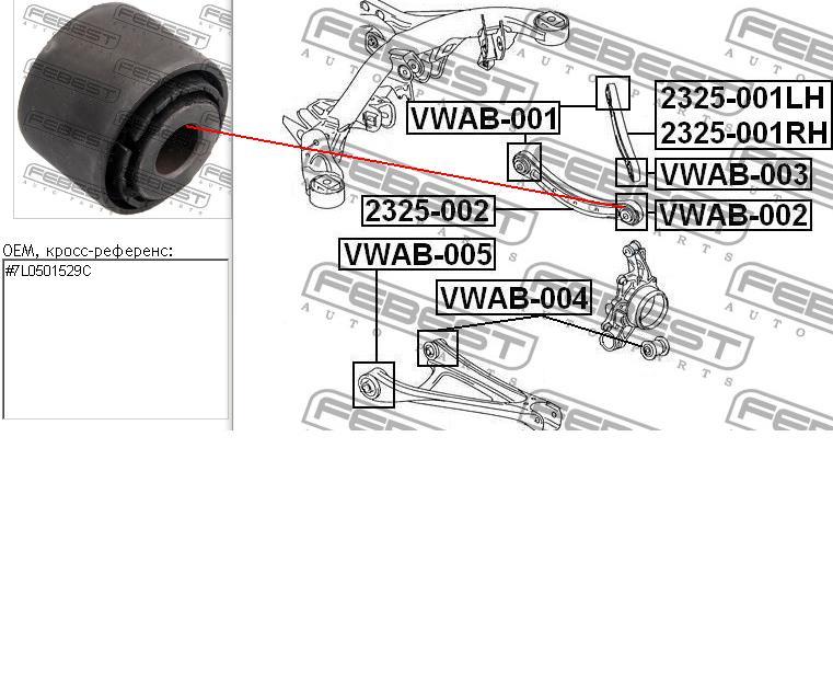Bloco silencioso do braço oscilante superior traseiro Metalcaucho 02804 preço, a partir de 10,52 USD