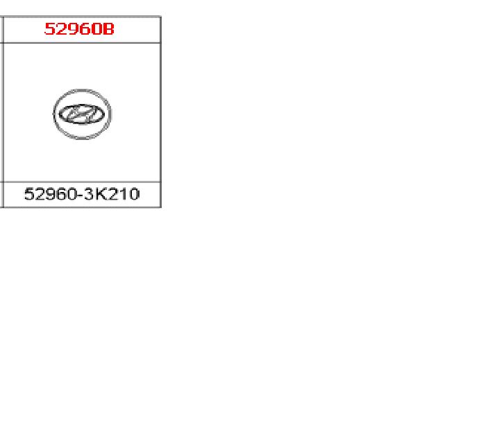 529603K210 Hyundai/Kia Coberta de disco de roda