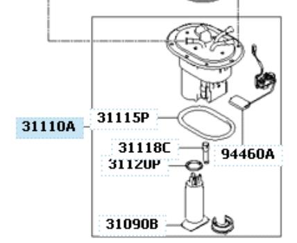 FG240212B1 Delphi Módulo de bomba de combustível com sensor do nível de combustível