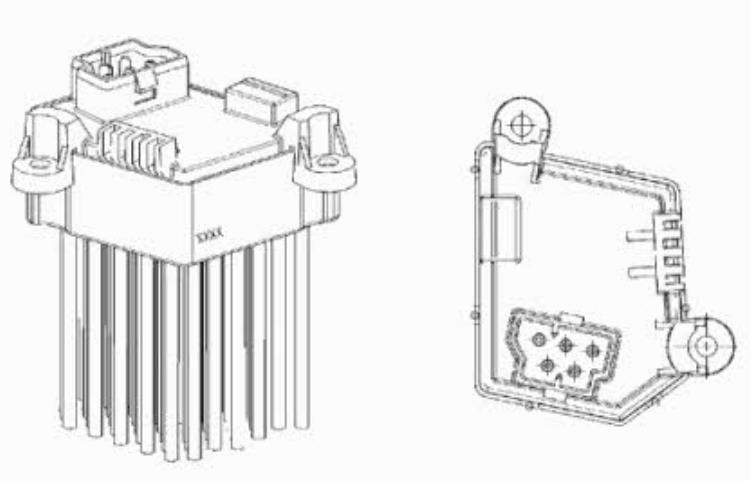 Resistor (resistência) de ventilador de forno (de aquecedor de salão) BMW 8376174 preço, a partir de 21,94 USD