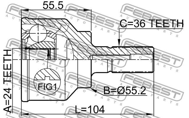 Junta homocinética externa dianteira Mazda GR272550XB preço, a partir de 37,23 USD