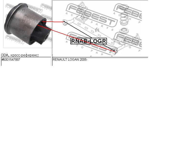 Compre 50654 3RG Bloco silencioso de viga traseira (de plataforma veicular)