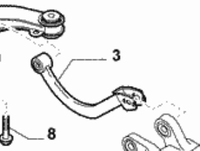 51795575 Fiat/Alfa/Lancia Braço oscilante superior esquerdo/direito de suspensão traseira