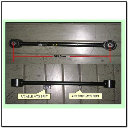 Braço oscilante (tração) longitudinal inferior esquerdo de suspensão traseira Ssang Yong 4550109000 preço, a partir de 54,48 USD