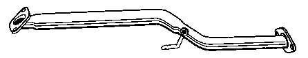 BM50196 BM Catalysts Silenciador, parte central