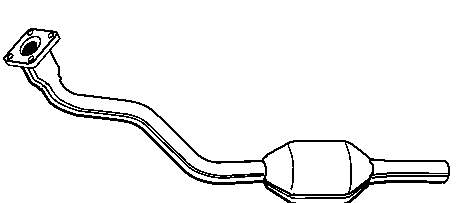 3A1253208EX VAG Silenciador, parte dianteira