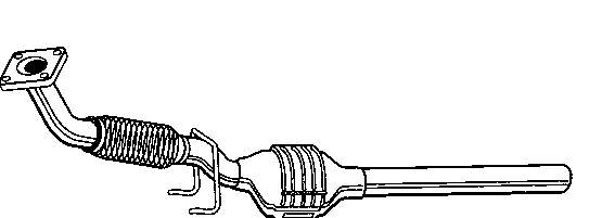 1J1253058CX VAG Silenciador, parte dianteira