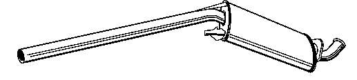 4A0253409R VAG Silenciador, parte central